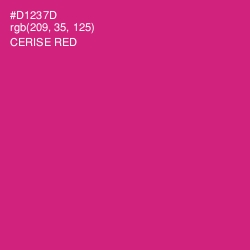 #D1237D - Cerise Red Color Image