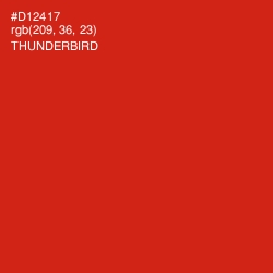 #D12417 - Thunderbird Color Image