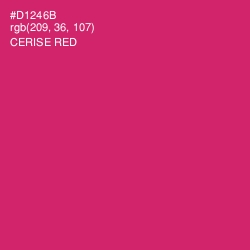 #D1246B - Cerise Red Color Image