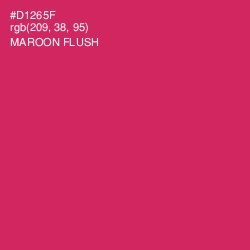 #D1265F - Maroon Flush Color Image