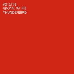 #D12719 - Thunderbird Color Image