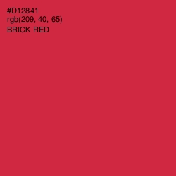 #D12841 - Brick Red Color Image