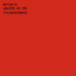 #D12A1C - Thunderbird Color Image