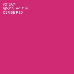 #D12A74 - Cerise Red Color Image