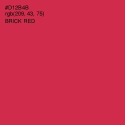 #D12B4B - Brick Red Color Image