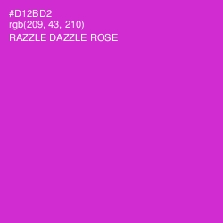 #D12BD2 - Razzle Dazzle Rose Color Image