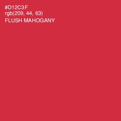 #D12C3F - Flush Mahogany Color Image