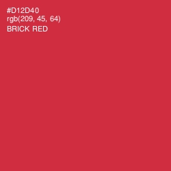 #D12D40 - Brick Red Color Image