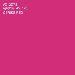 #D12D78 - Cerise Red Color Image