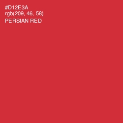 #D12E3A - Persian Red Color Image