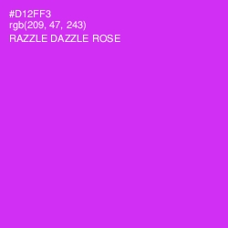 #D12FF3 - Razzle Dazzle Rose Color Image
