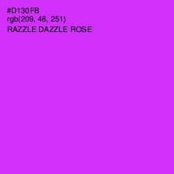 #D130FB - Razzle Dazzle Rose Color Image