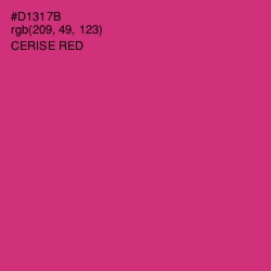 #D1317B - Cerise Red Color Image