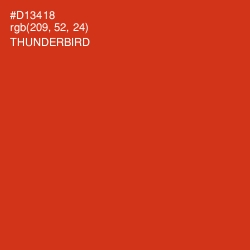 #D13418 - Thunderbird Color Image