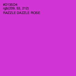 #D135D4 - Razzle Dazzle Rose Color Image