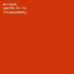 #D1360A - Thunderbird Color Image