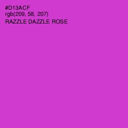 #D13ACF - Razzle Dazzle Rose Color Image