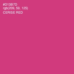 #D13B7D - Cerise Red Color Image