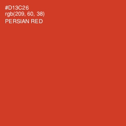 #D13C26 - Persian Red Color Image