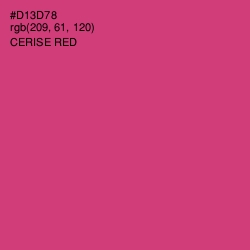 #D13D78 - Cerise Red Color Image