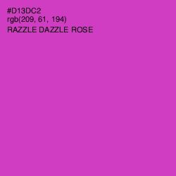 #D13DC2 - Razzle Dazzle Rose Color Image