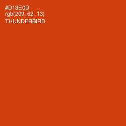 #D13E0D - Thunderbird Color Image