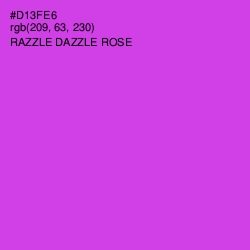 #D13FE6 - Razzle Dazzle Rose Color Image