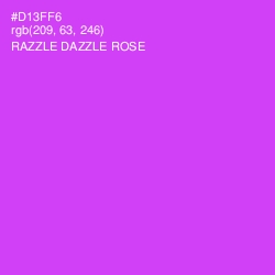 #D13FF6 - Razzle Dazzle Rose Color Image