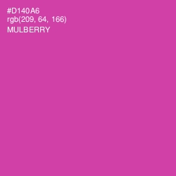 #D140A6 - Mulberry Color Image