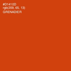 #D1410D - Grenadier Color Image