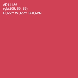 #D14156 - Fuzzy Wuzzy Brown Color Image