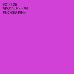 #D141D8 - Fuchsia Pink Color Image