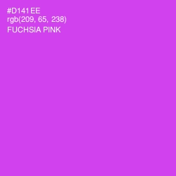 #D141EE - Fuchsia Pink Color Image