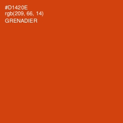 #D1420E - Grenadier Color Image