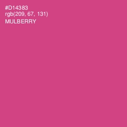 #D14383 - Mulberry Color Image