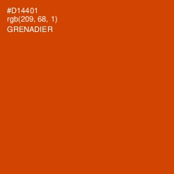 #D14401 - Grenadier Color Image