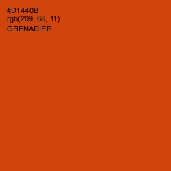 #D1440B - Grenadier Color Image