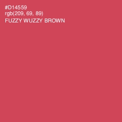 #D14559 - Fuzzy Wuzzy Brown Color Image