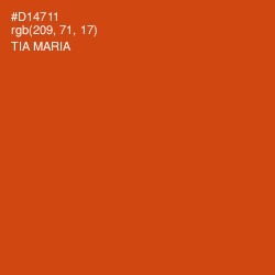 #D14711 - Tia Maria Color Image