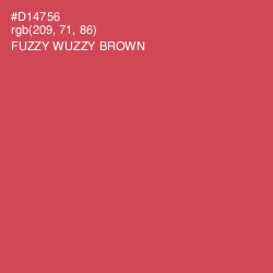#D14756 - Fuzzy Wuzzy Brown Color Image