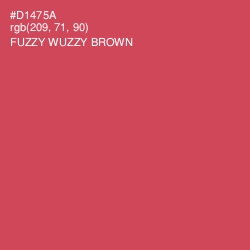 #D1475A - Fuzzy Wuzzy Brown Color Image