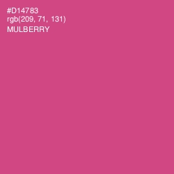 #D14783 - Mulberry Color Image