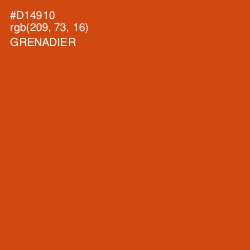 #D14910 - Grenadier Color Image