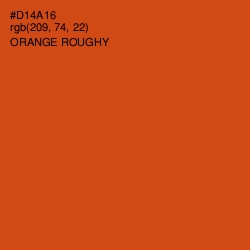 #D14A16 - Orange Roughy Color Image