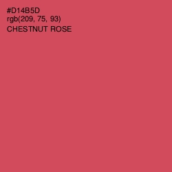 #D14B5D - Chestnut Rose Color Image