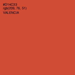 #D14C33 - Valencia Color Image