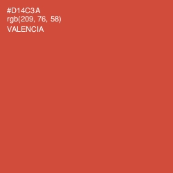 #D14C3A - Valencia Color Image