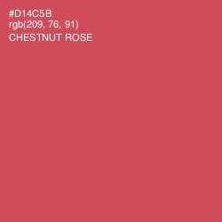 #D14C5B - Chestnut Rose Color Image