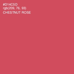 #D14C5D - Chestnut Rose Color Image