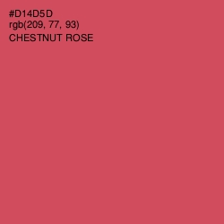 #D14D5D - Chestnut Rose Color Image